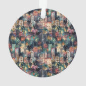 マイアミのクリスマス&新年の水の色 オーナメント (裏面)