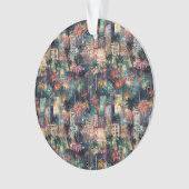 マイアミのクリスマス&新年の水の色 オーナメント (正面)