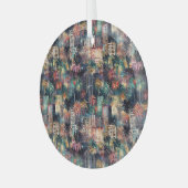 マイアミのクリスマス&新年の水の色 ガラスオーナメント (正面左)