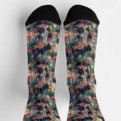 マイアミのクリスマス&新年の水の色 ソックス (上部)