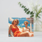 マイアミのサンデッキの女性のペア ポストカード (スタンド正面)