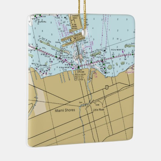 マイアミのショア航海のル表 セラミックオーナメント (右)