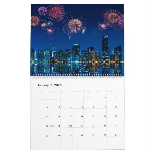 マイアミのスカイラインの写真のカレンダー2013年 カレンダー (1月 2026)