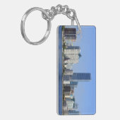 マイアミのスカイラインの眺め キーホルダー (正面左)