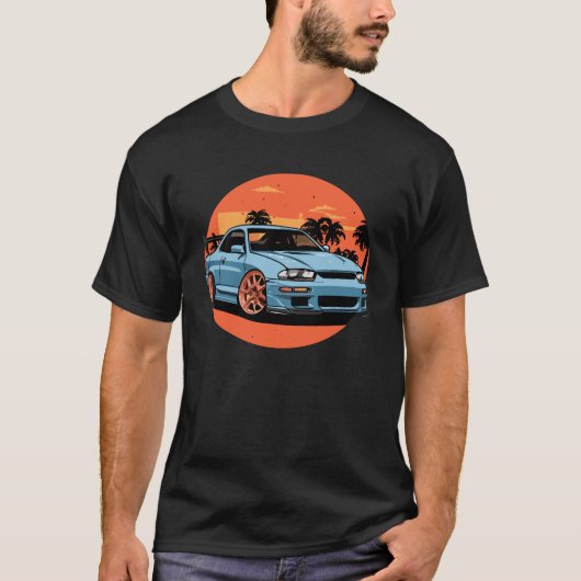 マイアミのスポーツカー Tシャツ (正面)