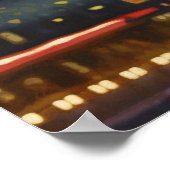 マイアミのナイトクラブのベネズエラ絵画人女性 ポスター (角)