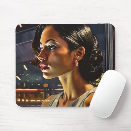 マイアミのナイトクラブのベネズエラ絵画人女性 マウスパッド (マウス)