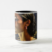 マイアミのナイトクラブのベネズエラ絵画人女性 マグカップ (中央)