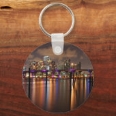 マイアミのナイトフォト – Keychain キーホルダー (正面)