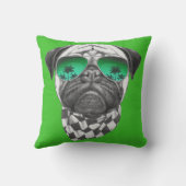 マイアミのパグ クッション (裏面)