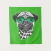 マイアミのパグ タペストリー (正面)