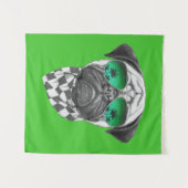 マイアミのパグ タペストリー (正面(横))