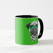 マイアミのパグ マグカップ (正面右)