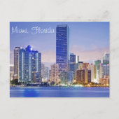 マイアミのブリックル通りスカイライン ポストカード (正面)