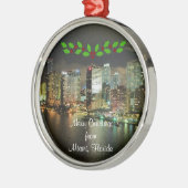 マイアミのメリークリスマス，フロリダメタルオーナメント メタルオーナメント (左)