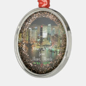 マイアミのメリークリスマス。 メタルオーナメント (左)