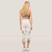 マイアミのヤシの木「パラダイスのちょうど別の日」 カプリレギンス (裏面)