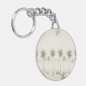 マイアミのヤシの木「パラダイスのちょうど別の日」 キーホルダー (正面左)