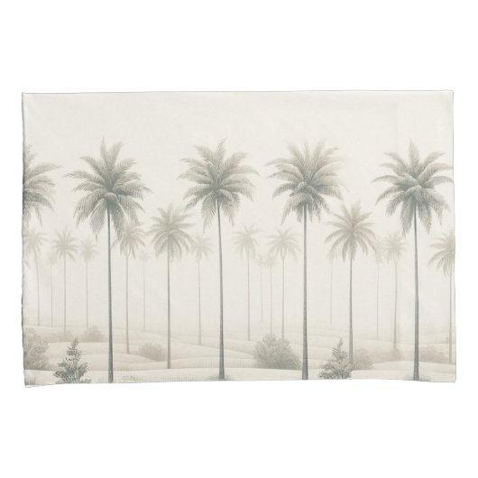 マイアミのヤシの木「パラダイスのちょうど別の日」 枕カバー (正面右)