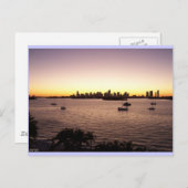 マイアミの夕日 ポストカード (正面/裏面)
