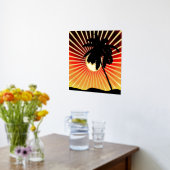 マイアミの夕日 箔ポスター (レイダウン (キッチン))