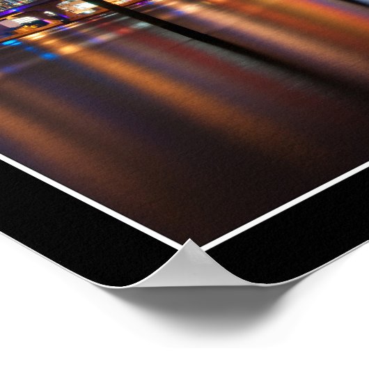 マイアミの夜のスカイライン – ポスター (角)