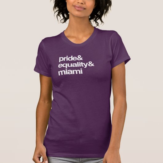 マイアミの平等およびプライド -- .png tシャツ (正面)
