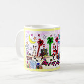 マイアミの月の下の猫… コーヒーマグカップ (正面左)