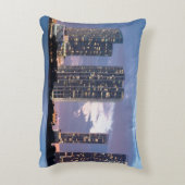 マイアミの水辺地帯のマンションタワー アクセントクッション (裏面(縦))