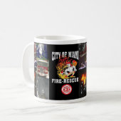 マイアミの火の救助の都市 コーヒーマグカップ (正面左)