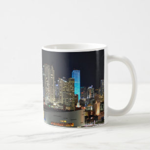 マイアミの都心の都市景観のコーヒー・マグ コーヒーマグカップ