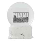 マイアミの雪の地球 スノーグローブ (裏面)