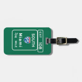 マイアミのFLの交通標識 ラゲッジタグ (正面横)