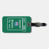 マイアミのFLの交通標識 ラゲッジタグ (裏面横)