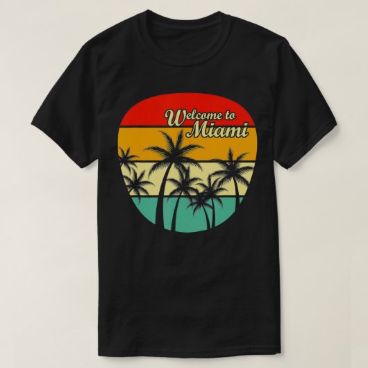 マイアミへようこそ Tシャツ (デザイン正面)