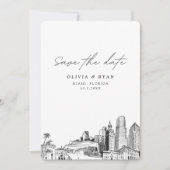 マイアミウェディングザデイトダウンタウン結婚ズ 招待状 (正面)