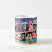 マイアミカラフルビーチグリーティング コーヒーマグカップ (中央)