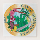 マイアミガーデンズ(フロリダ)シティシール ジグソーパズル (横)