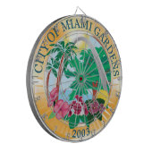 マイアミガーデンズ（フロリダ）シティシール ダーツボード (正面左)