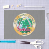 マイアミガーデンズ（フロリダ）シティシール 薄葉紙 (クラフト)