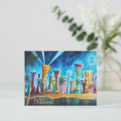 マイアミサウスビーチフロリポップ・アートのダアートトラベルハガキ ポストカード (スタンド正面)