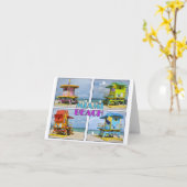 マイアミサウスビーチライフガードタワーズ カード (黄色い花)