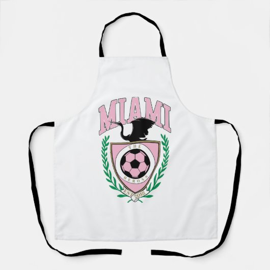 マイアミサッカーバーシティスタイル エプロン (正面)
