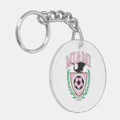 マイアミサッカーバーシティスタイル キーホルダー (正面左)