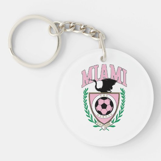 マイアミサッカーバーシティスタイル キーホルダー (正面)