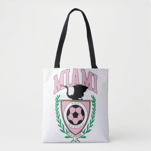 マイアミサッカーバーシティスタイル トートバッグ (正面)