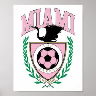 マイアミサッカーバーシティスタイル ポスター