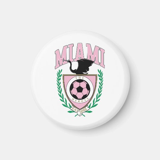 マイアミサッカーバーシティスタイル マグネット (正面)