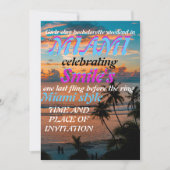 マイアミサマーガールズウィークエンドバチェロレッテインビ 招待状 (正面)