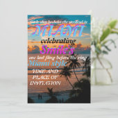 マイアミサマーガールズウィークエンドバチェロレッテインビ 招待状 (スタンド正面)